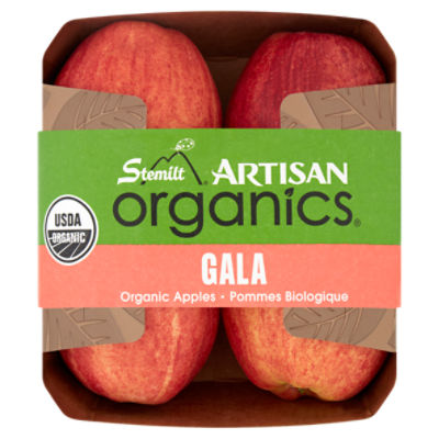 Stemilt Artisan Organics Gala Organic Apples, 4 count