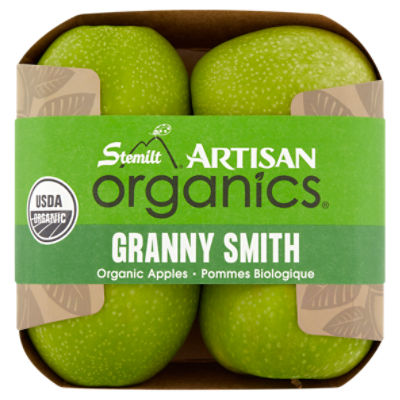 Stemilt Artisan Organics Granny Smith Organic Apples, 4 count