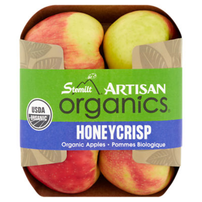 Stemilt Artisan Organics Honeycrisp Organic Apples, 4 count - Gourmet