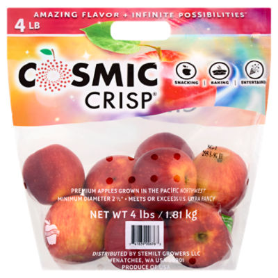 Fresh Cosmic Crisp Premium Apples, 4 lb bag