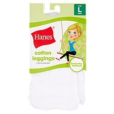 Hanes Cotton Leggings, Size L