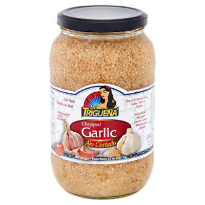 La Trigueña Chopped Garlic, 32 oz