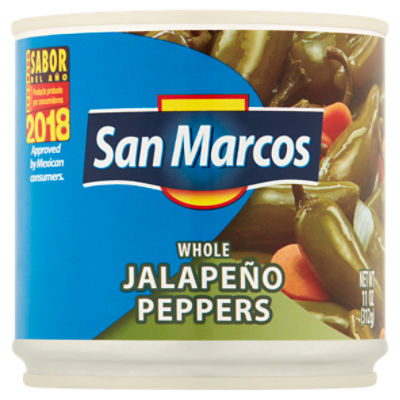 San Marcos Whole Jalapeño Peppers, 11 oz