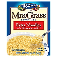 Wyler's Mrs. Grass Extra Noodles Soup Mix, 2 count, 5.2 oz