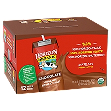Horizon Organic Chocolate Lowfat Milk - 12 Pack, 96 Fluid ounce