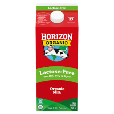Horizon Organic LactoseFree Vitamin D Organic Milk, half gallon