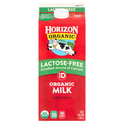Horizon Organic Lactose-Free Vitamin D Organic Milk, half gallon, 64 Fluid ounce