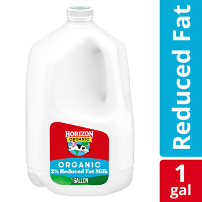 Horizon Organic High Vitamin D 2 Percent Milk, High Vitamin D Reduced Fat Milk, 128 FL OZ Gallon Jug