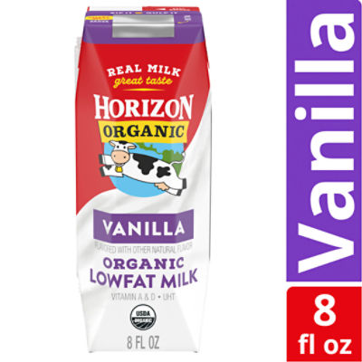 Horizon Organic Shelf-Stable 1% Low Fat Milk Box, Vanilla, 8 fl oz