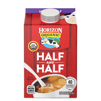 Horizon Organic Half and Half, 1 pint