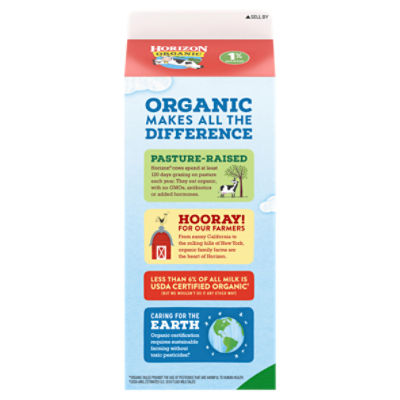 Horizon Organic Vitamin D Whole Organic Milk Half Gallon - Water