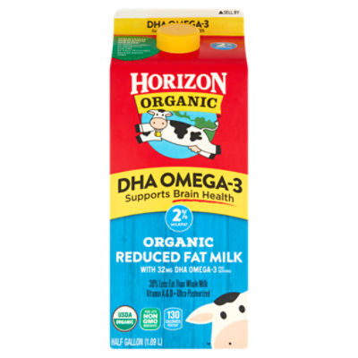 Horizon Organic Reduced Fat Milk, half gallon