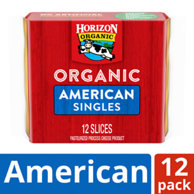 Horizon Organic Horizon Organic American Cheese Slices, 8 oz. Pack, 12 Slices, 8 Ounce 