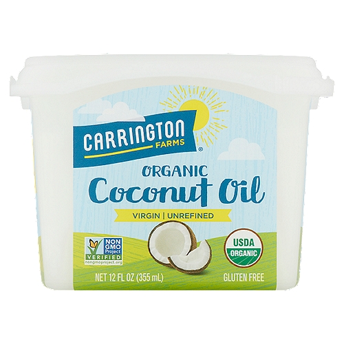 Carrington Farms Virgin Unrefined Organic Coconut Oil, 12 fl oz