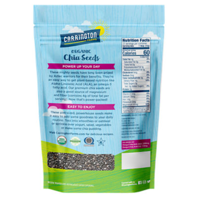 Carrington Farms Organic Chia Seeds, 14 oz Image 4 of 5