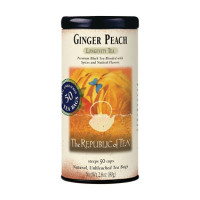 Republic of Tea Ginger Peach Black , 50 each