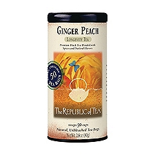Republic of Tea Ginger Peach Black , 50 each