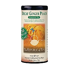 Republic of Tea DECAF Ginger Peach , 50 each