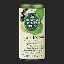 Republic of Tea Organic Brain Boost SuperGreen Tea, 36 each