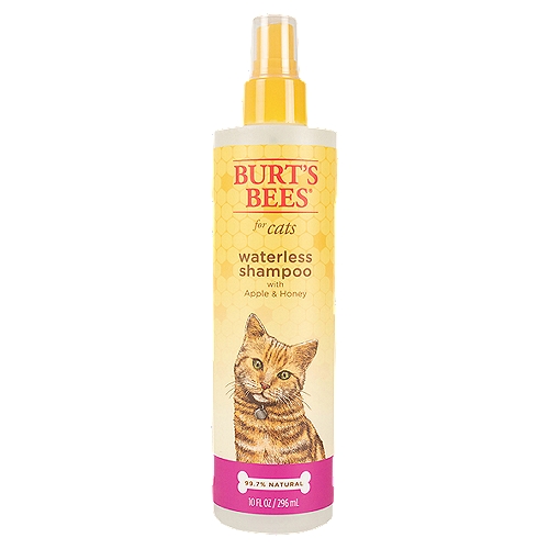 Burt's Bees Waterless Shampoo with Apple & Honey for Cats, 10 fl oz