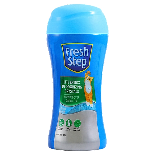 Fresh Step Fresh Scent Litter Box Deodorizing Crystals, 15 oz