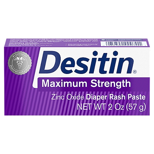 Desitin Maximum Strength Zinc Oxide Diaper Rash Paste, 2 oz