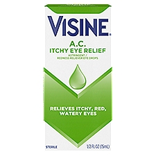 Visine Sterile A.C. Astringent / Redness Reliever, Eye Drops, 0.5 Fluid ounce