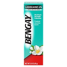 BENGAY Lidocaine 4% Tropical Jasmine Cream, 3 Oz, 3 Ounce