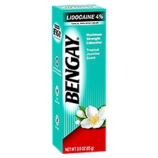BENGAY Lidocaine 4% Tropical Jasmine Cream, 3 Oz, 3 Ounce