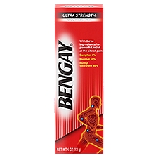 Bengay Ultra Strength Topical Analgesic Cream, 4 oz, 4 Ounce