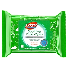 Zyrtec Non-Medicated Soothing, Face Wipes, 1 Each
