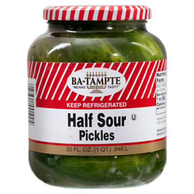 Ba-Tampte Half Sour Pickles, 32 fl oz, 32 Fluid ounce