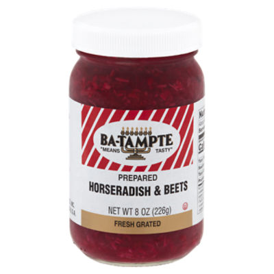 Ba-Tampte Fresh Grated Prepared Horseradish & Beets, 8 oz