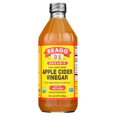 Bragg Organic Apple Cider Vinegar, 16 fl oz, 16 Fluid ounce