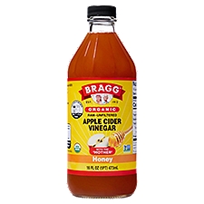Bragg Organic Honey Apple Cider Vinegar, 16 fl oz, 16 Fluid ounce