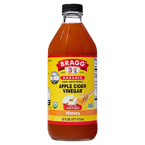 Bragg Organic Honey Apple Cider Vinegar, 16 fl oz