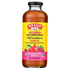 Bragg Organic Refreshers Prebiotic Pomegranate Cherry, Apple Cider Vinegar , 16 Fluid ounce