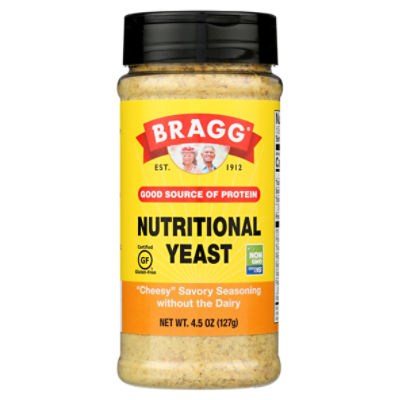 Bragg Nutritional Yeast Seasoning, 4.5 oz, 4.5 Ounce