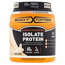 Body Fortress Super Advanced Vanilla Crème Isolate Protein, 1.5 lb