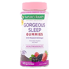 Nature's Bounty Optimal Solutions Gorgeous Sleep Berry Flavored Gummies, 60 count