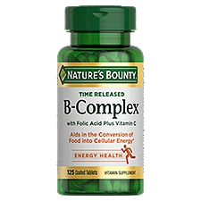 Nature's Bounty Time Released B-Complex Vitamin Supplement, 125 count