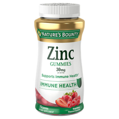 Nature's Bounty Zinc Immune Support Gummies, 30 Mg, 70 Ct