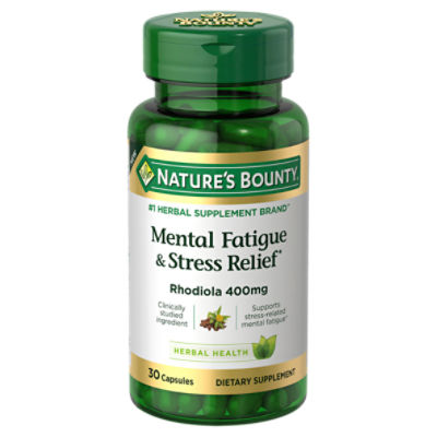 Nature's Bounty Mental Fatigue & Stress Relief Herbal Health Dietary