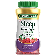 Nature's Bounty Sleep & Collagen Berry Flavored Gummies Dietary Supplement, 140 count