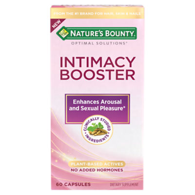 Nature's Bounty Optimal Solutions Intimacy Booster, Clinically Shown to Enhance Sexual Pleasure and Arousal, 60 capsules