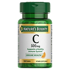 Nature's Bounty Tablets, C 500 mg, 100 Each
