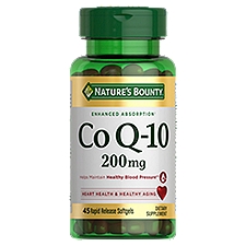 Nature's Bounty Co Q-10 Dietary Supplement, 200mg, 45 count