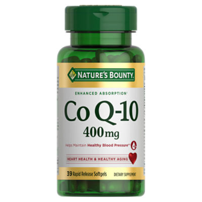 Nature's Bounty CoQ10, Supports Heart Health, 400mg, 39 Softgels
