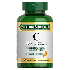 Nature's Bounty C Chewable Tablets, 500 mg, 90 count