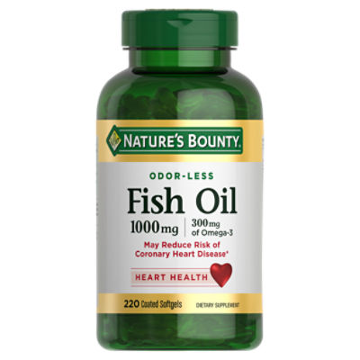 Nature's Bounty Fish Oil, Dietary Supplement, Omega-3, Supports